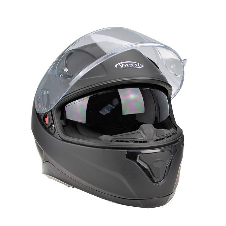 VIPER RSV95 FULL FACE MOTORBIKE HELMET BLACK MOTORCYCLE HELMET NEAR ME UK-Win Impex Moto