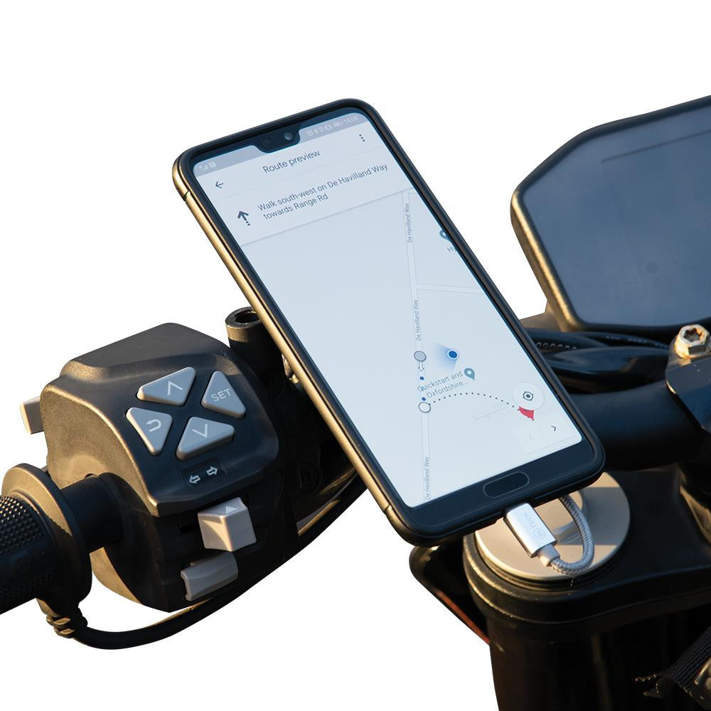 Oxford CLIQR USB Motorcycle Motorbike Handlebar Mount-Win Impex Moto