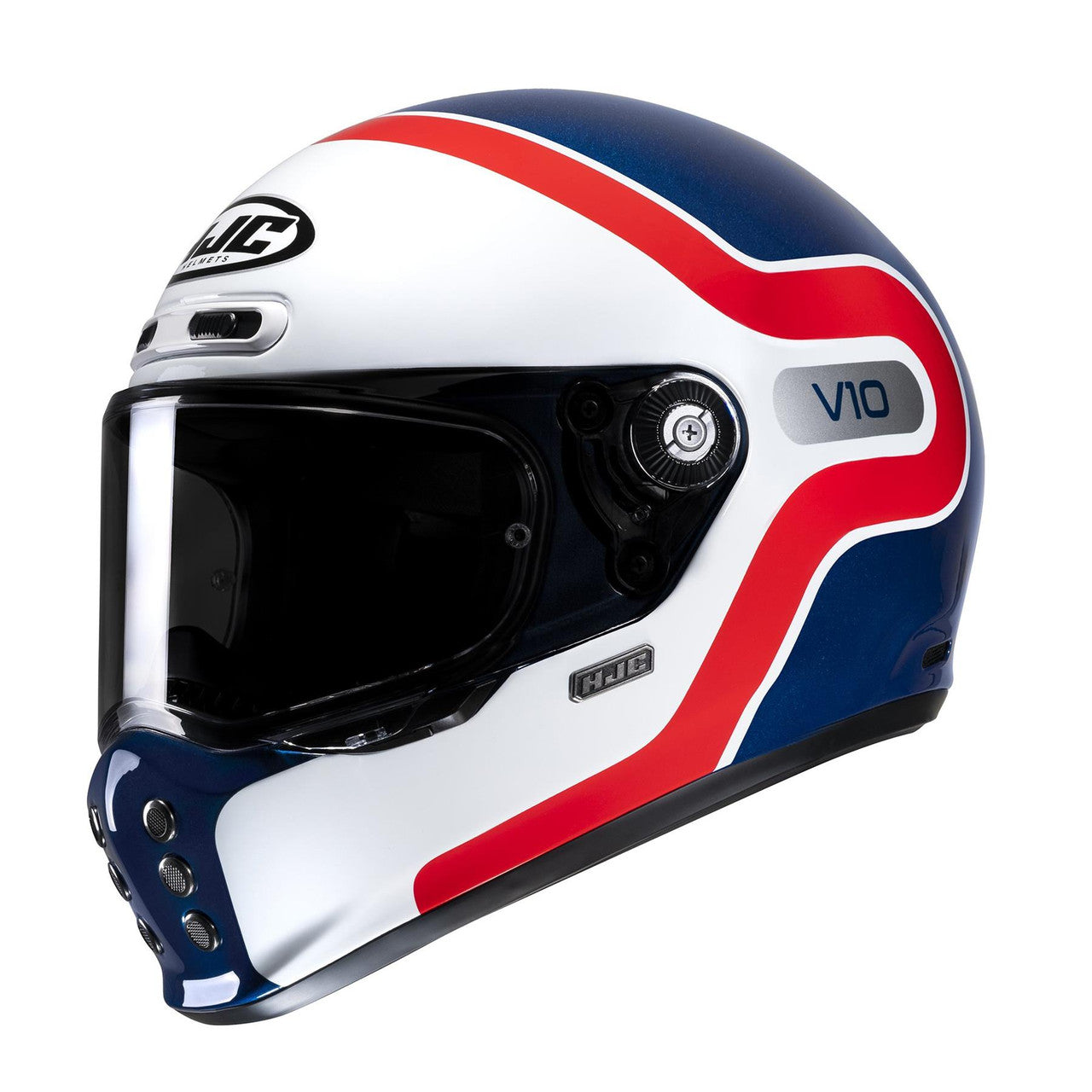 HJC V10 Grape Motorcycle Motorbike Fiber Glass Shell Helmet - New Stock-Win Impex Moto