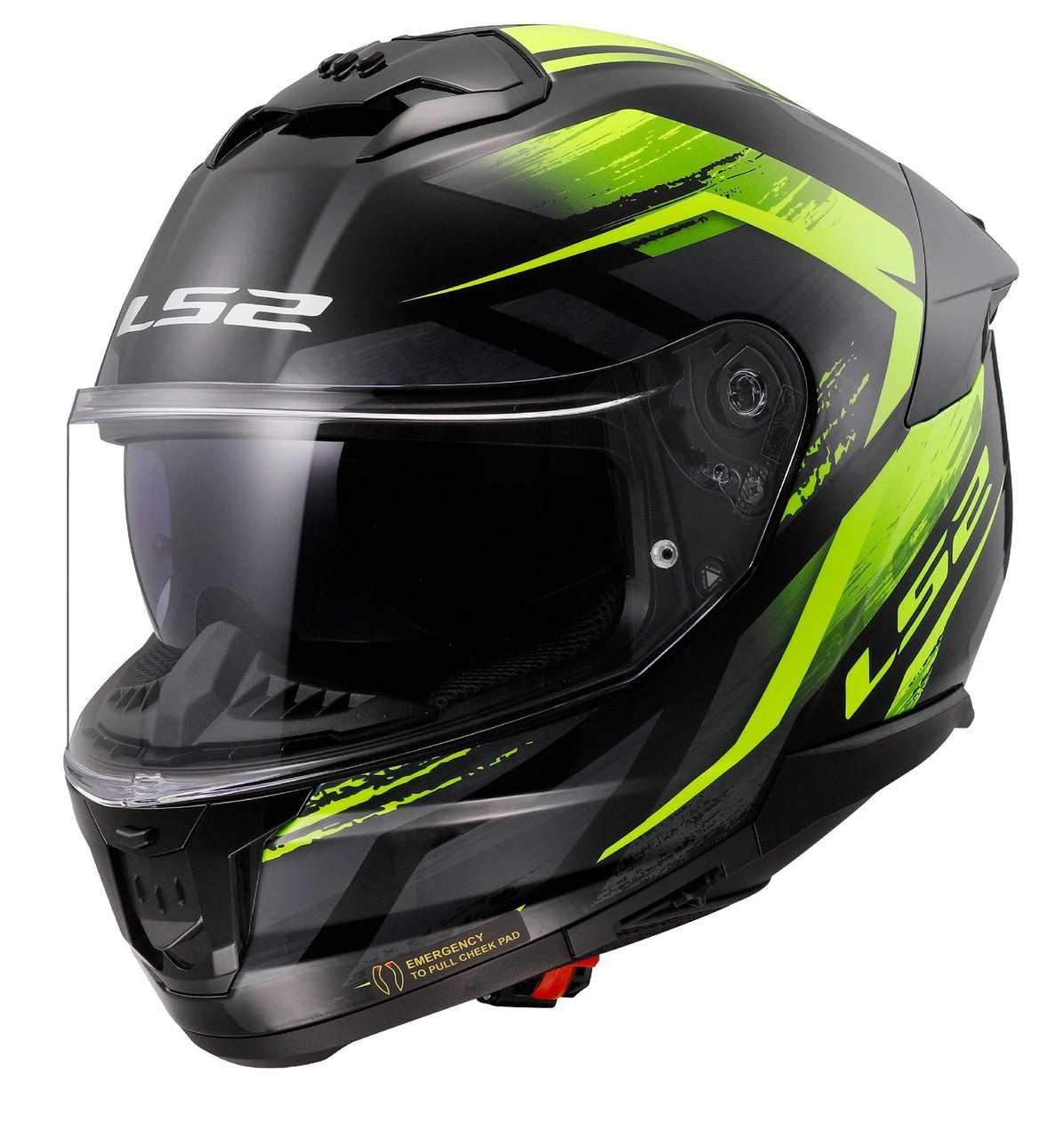 LS2 FF808 Stream II Fury Yellow Full Face Motorcycle Helmet Ece22.06-Win Impex Moto