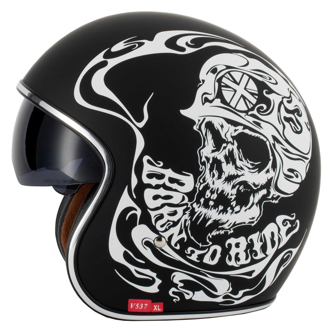 Vcan V537 Motorcycle Motorbike Classic Helmet-Win Impex Moto
