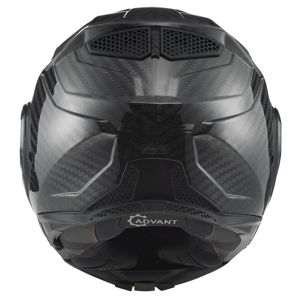 LS2 FF901 Advant X Modular Carbon Fibre Flip Front Full Face Motorbike Helmet-Win Impex Moto