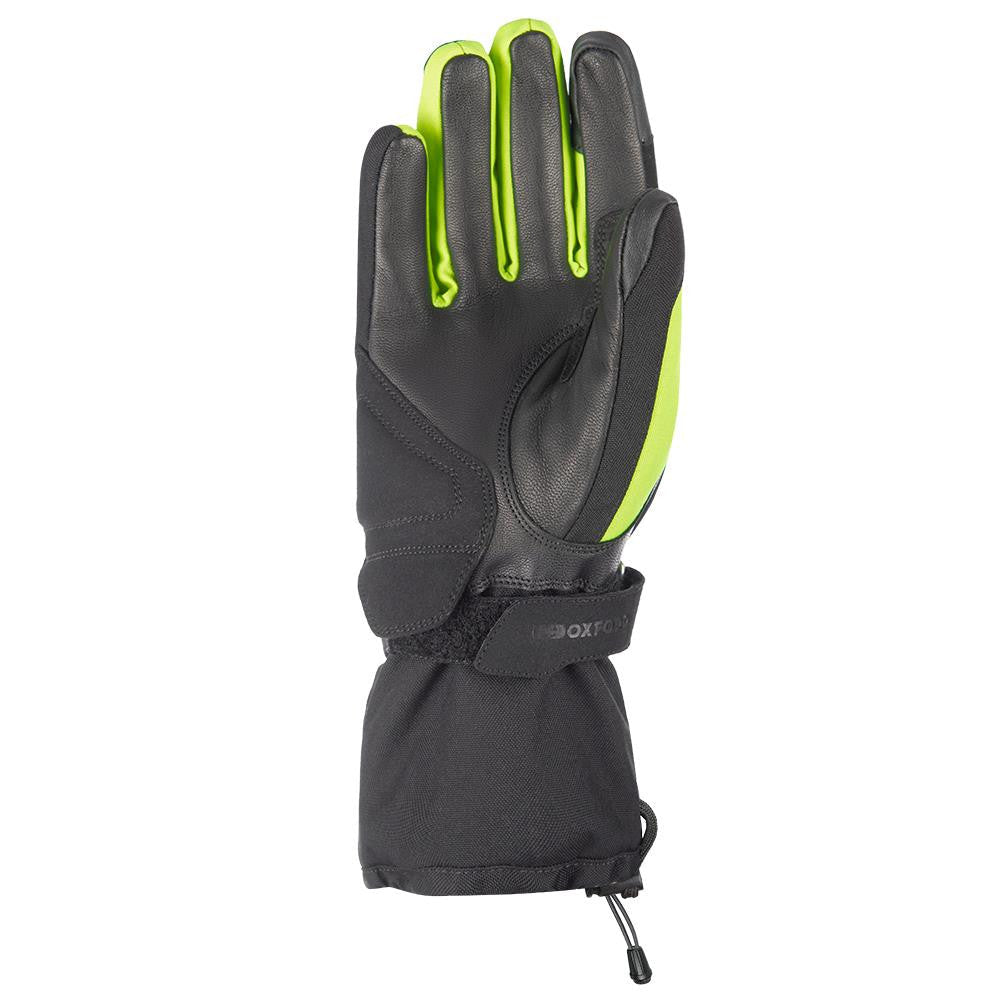 Oxford Convoy 3.0 MS Motorbike Riding Gloves Black & Fluo-Win Impex Moto