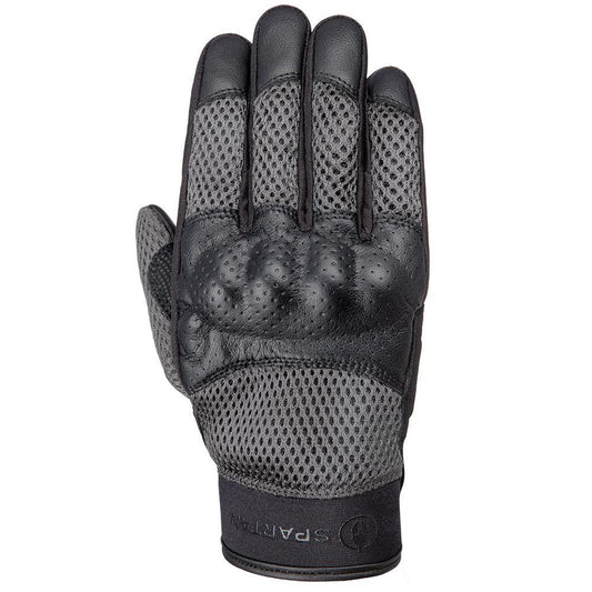Spartan Air Motorcycle Motorbike Men’s Glove Black/Grey-Win Impex Moto