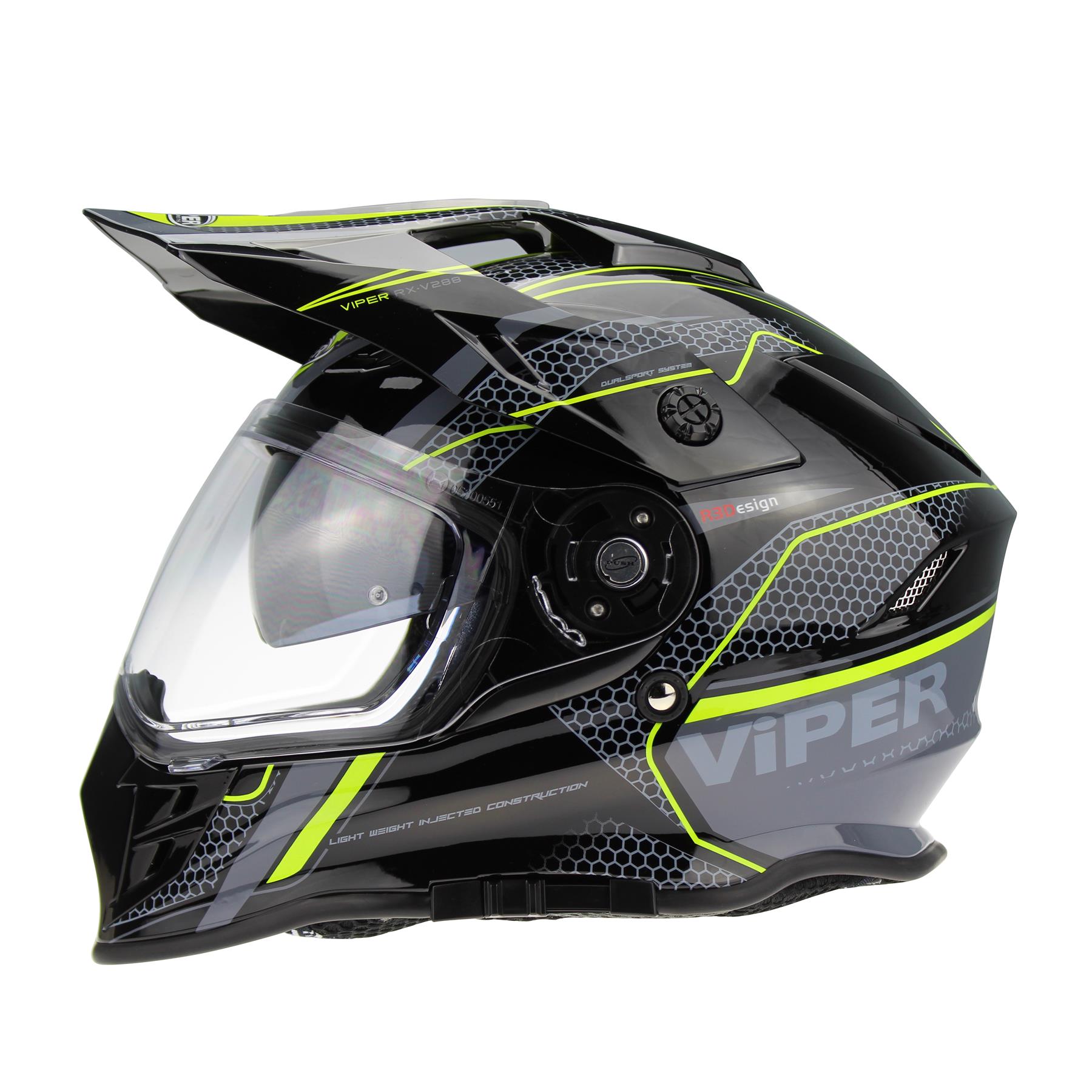 Viper RXV288 Double Visor Enduro Motocross Motorcycle Motorbike Helmet-Win Impex Moto