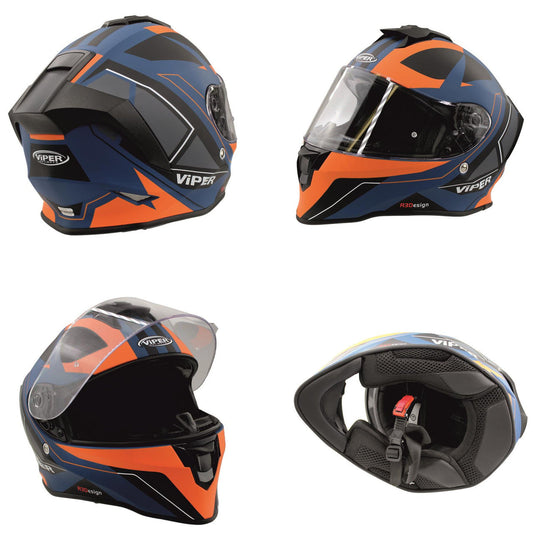 VIPER RS55 FULL FACE MOTORCYCLE HELMET RACING EDITION GIFT-Win Impex Moto