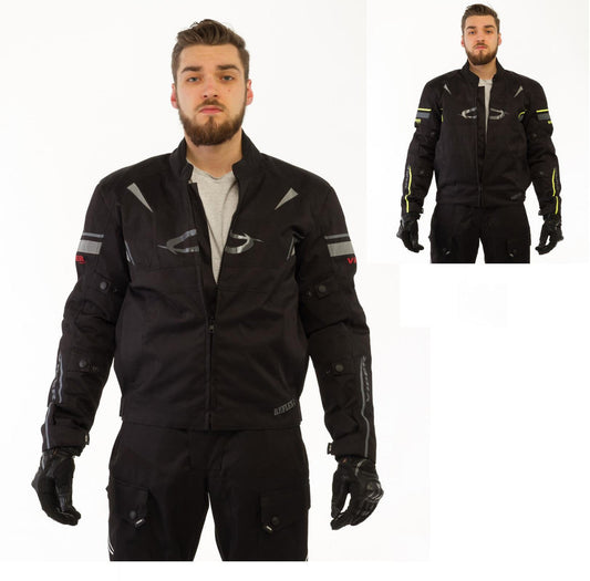 VIPER RIDER REFLEX CE WATERPROOF MOTORCYCLE JACKET-Win Impex Moto