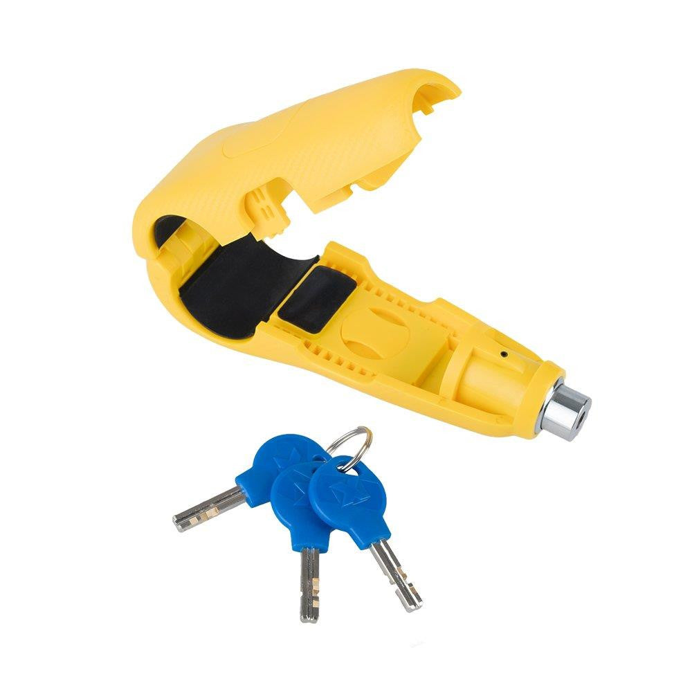 Oxford Motorcycle Motorbike Lever Lock Alarm - Yellow-Win Impex Moto