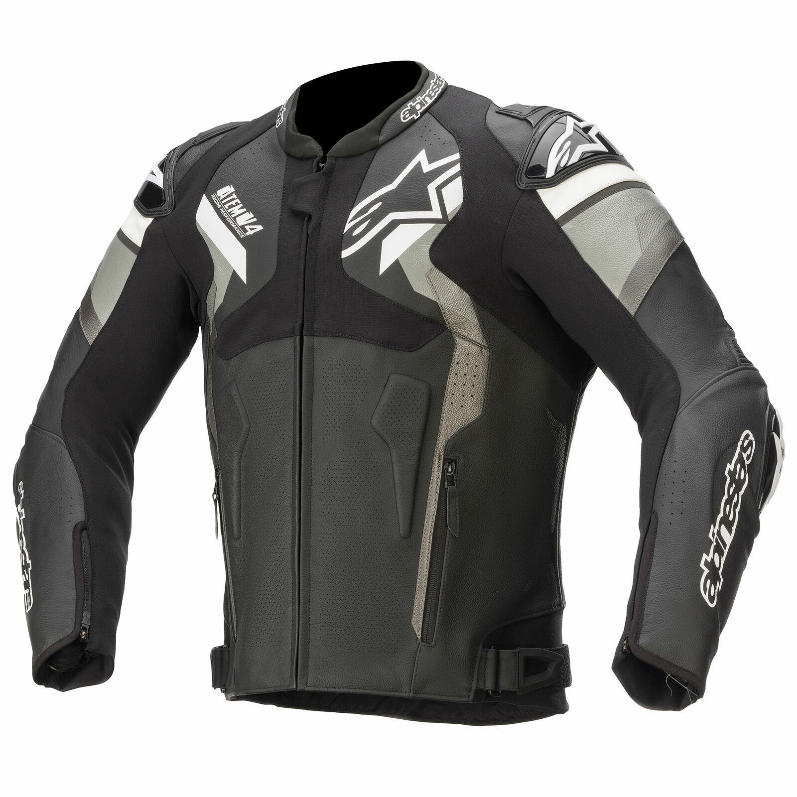 Alpinestars Atem V4 Motorcycle Racing Leather Jacket-Win Impex Moto
