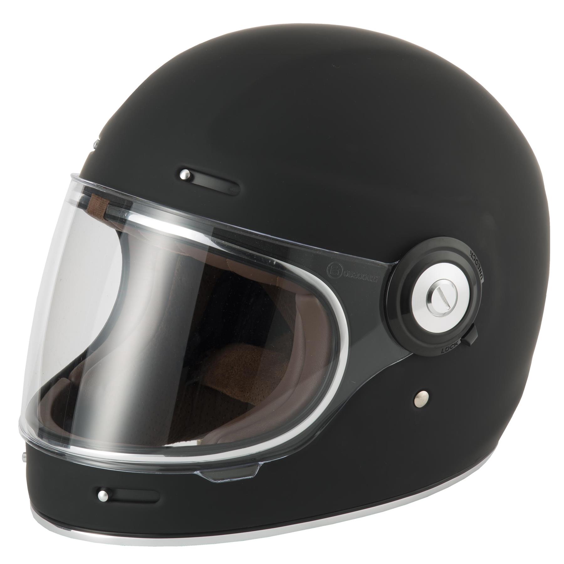 Vcan V135 Full Face Motorcycle Retro Vintage Helmet-Win Impex Moto