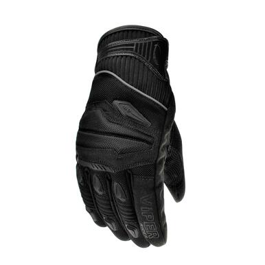 Viper Street 4 CE Approved Textile Motorcycle Gloves Black-Win Impex Moto