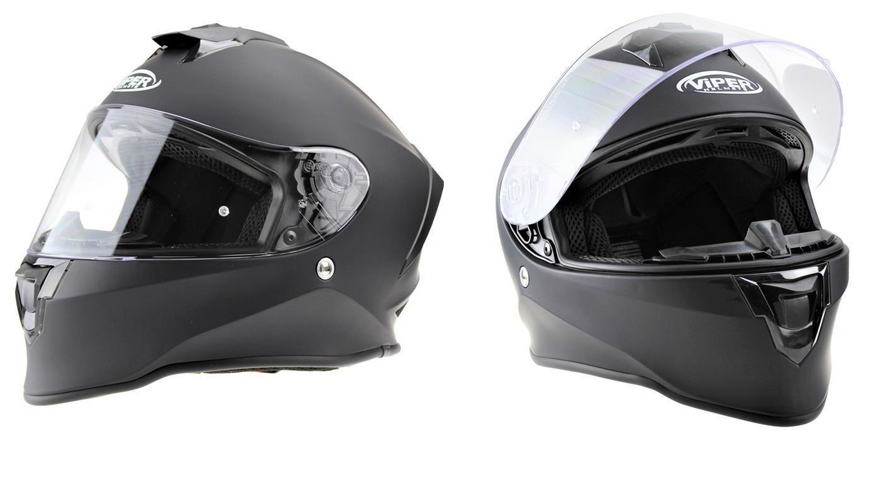Viper RS55 Race Full Face Helmet Matt BLack-Win Impex Moto