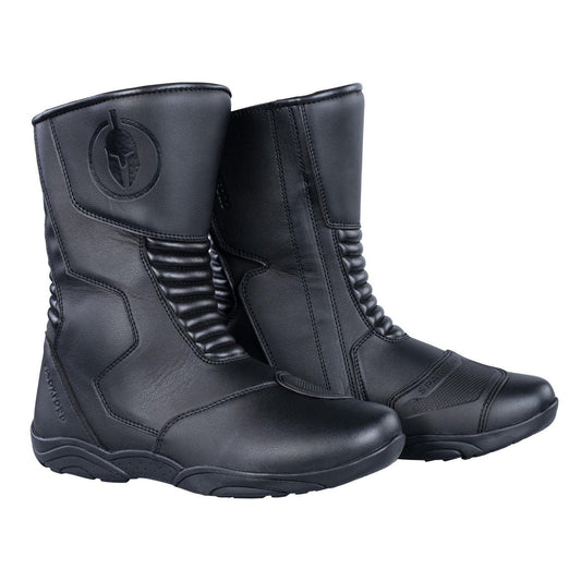 Spartan Men's WP Motorcycle Motorbike Boot - Black-Win Impex Moto