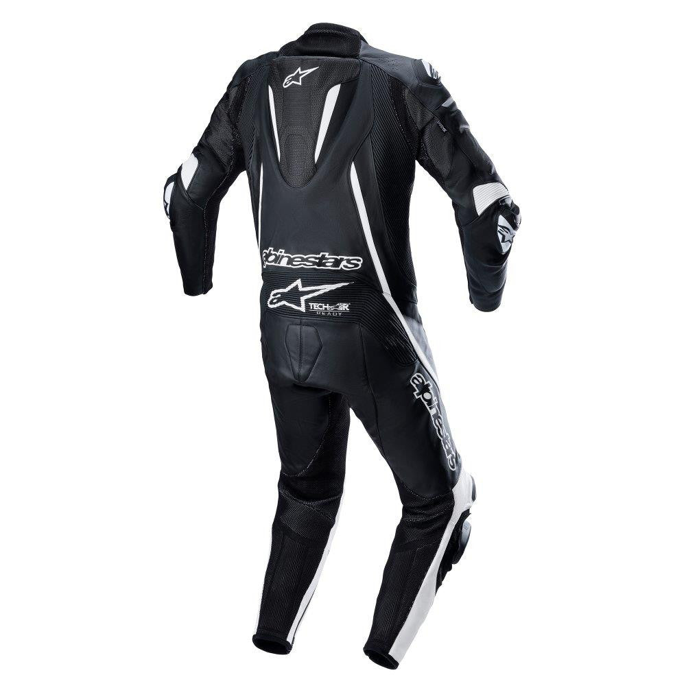 Alpinestars Fusion Motorcycle Racing Leather 1 Piece Suit Black White-Win Impex Moto