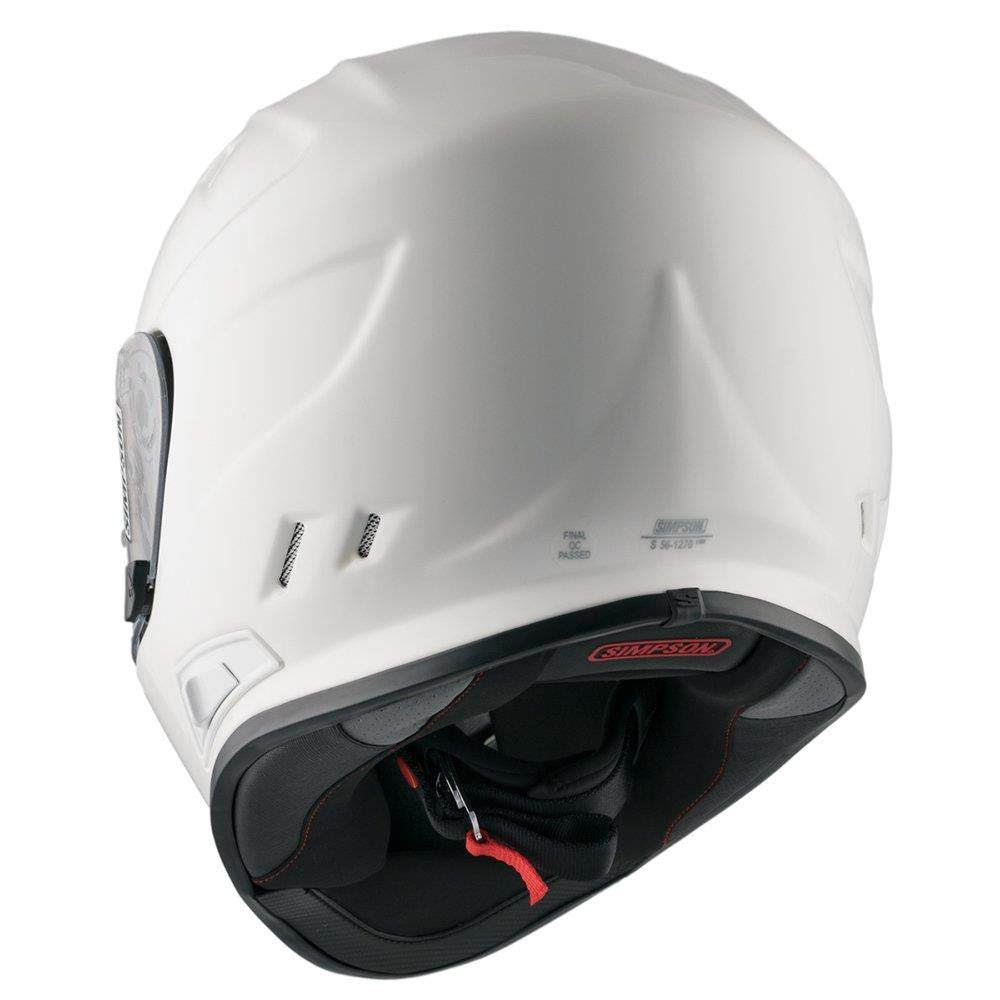Simpson Venom Solid Motorcycle Motorbike Full Face Helmet (ECE-22.06)-Win Impex Moto
