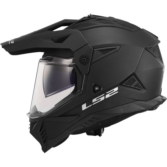 LS2 MX702 Pioneer II Matt Black Off Road Adventure Helmet-Win Impex Moto