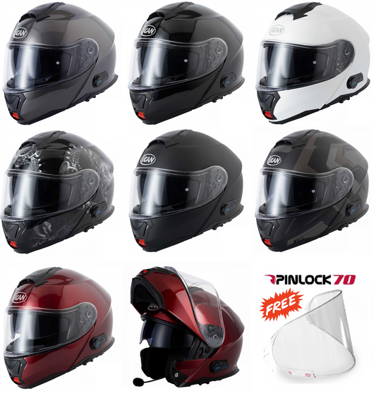 Vcan V272 Flip Up Motorcycle Blinc A4 Bluetooth Helmet-Win Impex Moto
