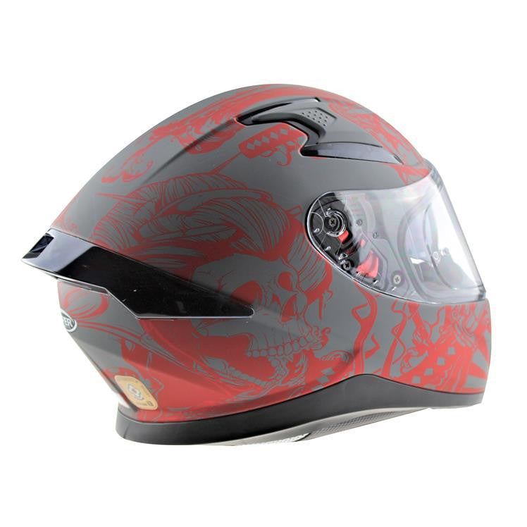 VIPER RSV95 SKULL EDITION MOTORCYCLE FULL FACE HELMET NEAR U-Win Impex Moto