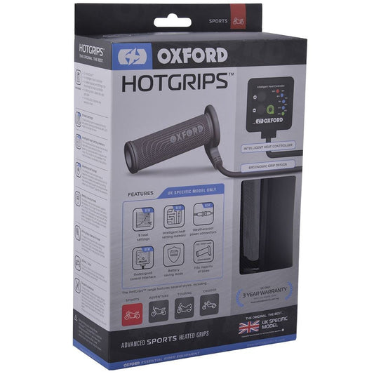Oxford UK Specific Advanced Premium Hot Heated Motorbike Grips-Win Impex Moto