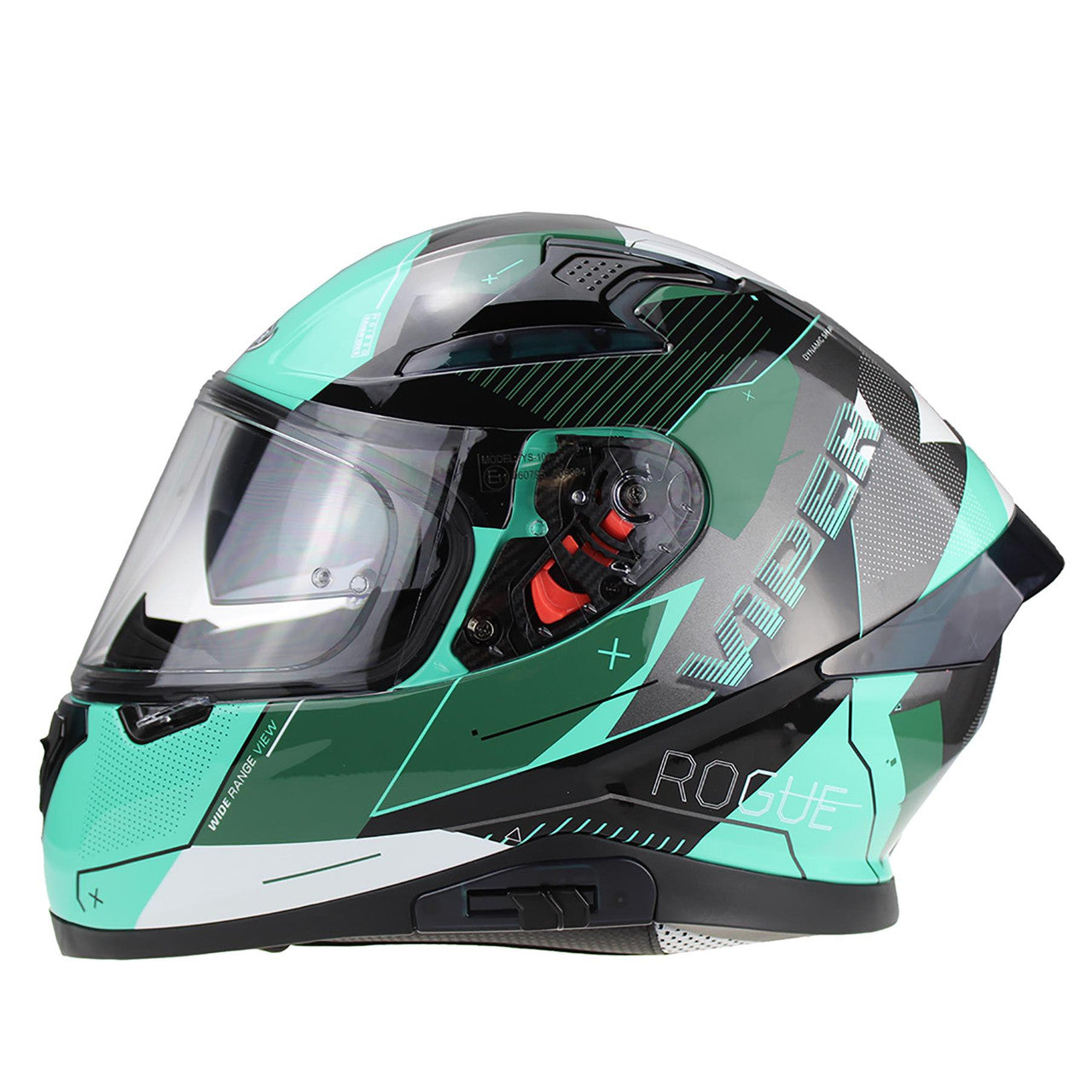 VIPER RSV95 ROGUE TEAL FULL FACE ROAD CRASH MOTORCYCLE HELMET NEAR ME-Win Impex Moto