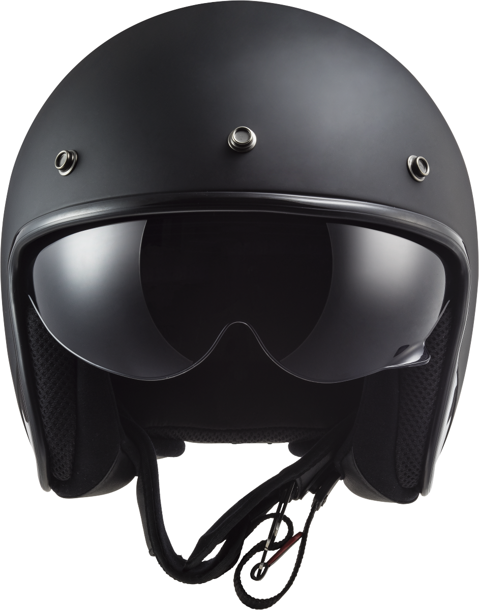 LS2 OF601 BOB II SOLID MATT BLACK ECE22.06-Win Impex Moto