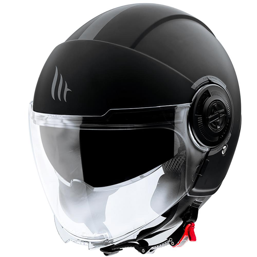 MT Viale Solid Open Face Dual Visor Sports Motorcycle Helmet-Win Impex Moto
