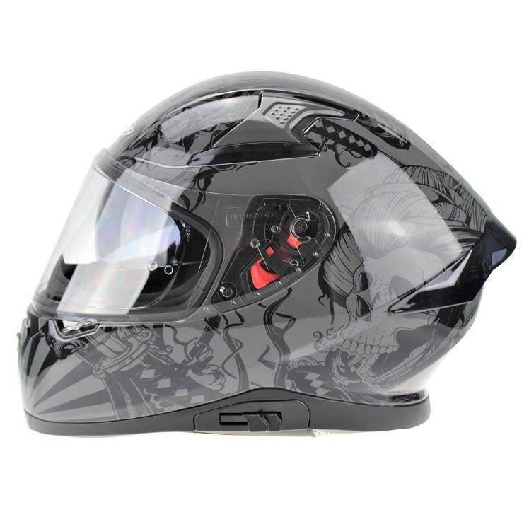 VIPER RSV95 SKULL EDITION MOTORCYCLE FULL FACE HELMET NEAR U-Win Impex Moto