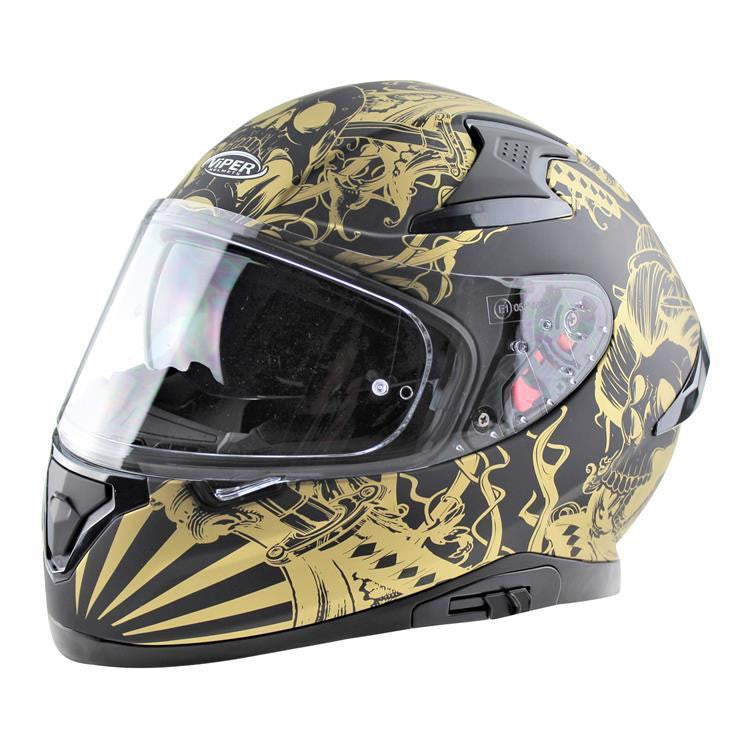 VIPER RSV95 SKULL EDITION MOTORCYCLE FULL FACE HELMET NEAR U-Win Impex Moto
