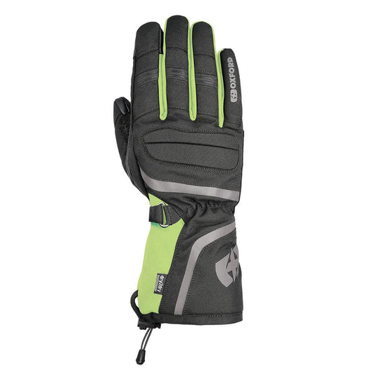 Oxford Convoy 3.0 MS Motorbike Riding Gloves Black & Fluo-Win Impex Moto