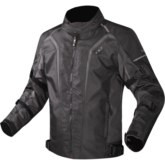 LS2 Sepang Moto Touring Lady Textile Jacket Black Dark Grey-Win Impex Moto
