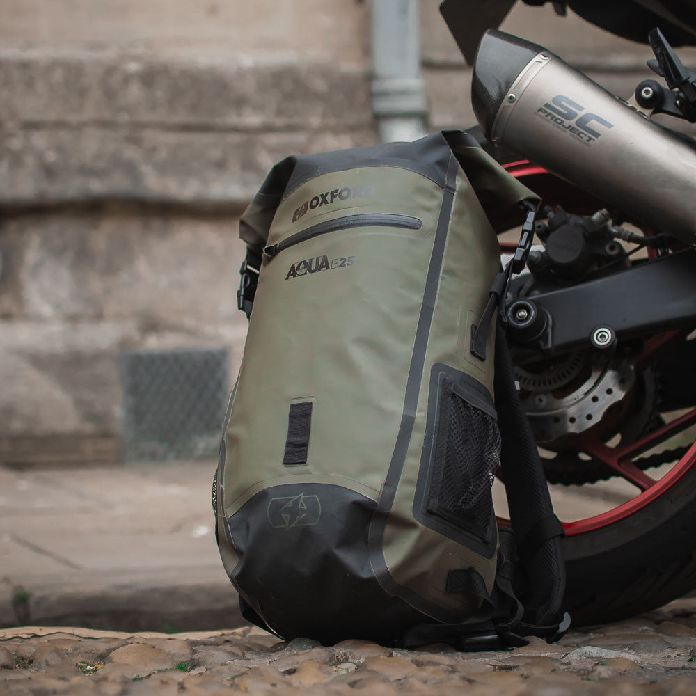 Oxford Aqua B-25 Hydro Backpack Motorbike Luggage 25 L-Win Impex Moto