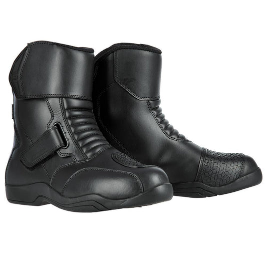 Oxford Delta Short Length Leather Motorcycle Boots CE-Win Impex Moto