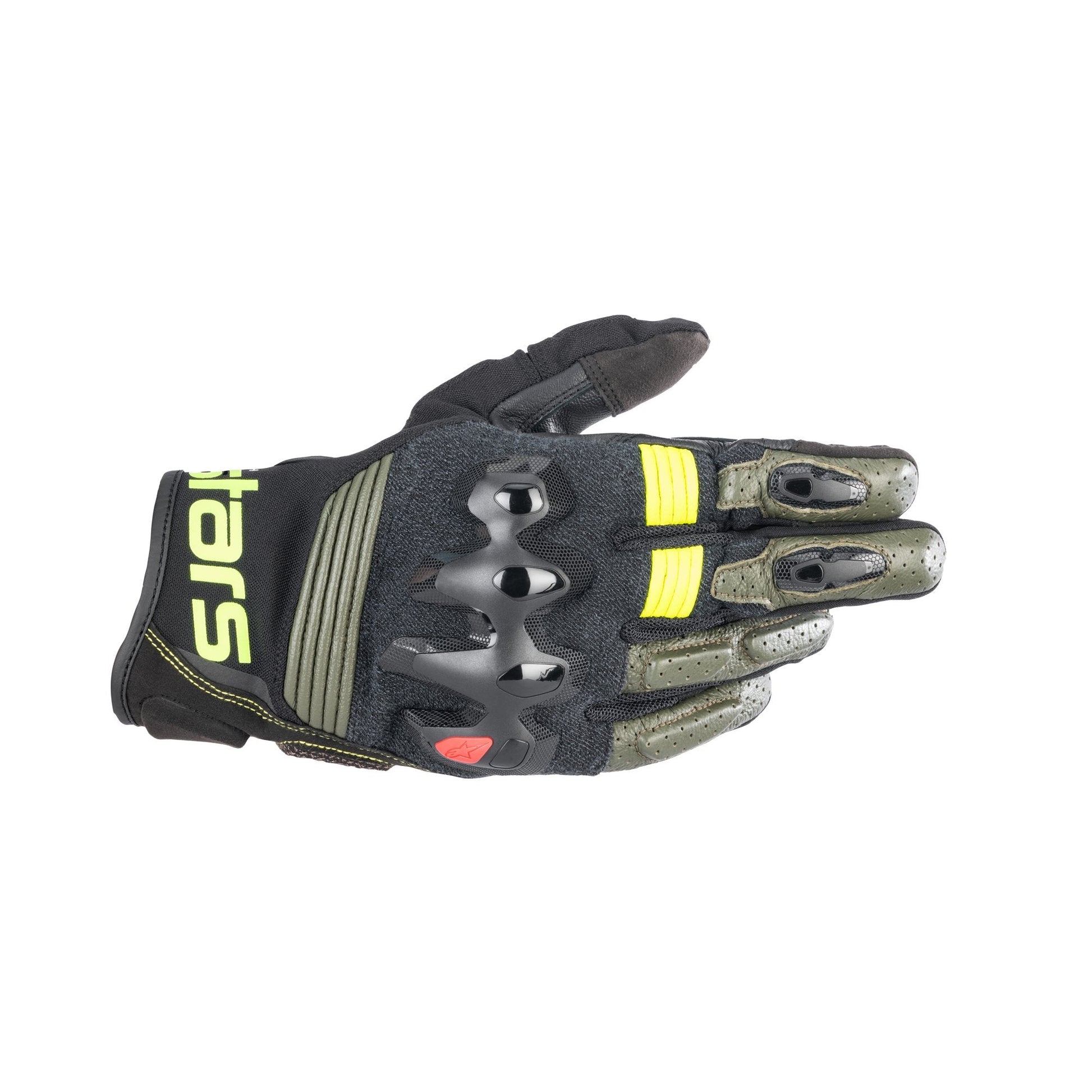 Alpinestars Halo Leather Motorcycle Motorbike Gloves Forest-Win Impex Moto