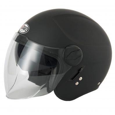 VCAN H595 Motorcycle Motorbike Open Face Dual Visor Crash Helmet-Win Impex Moto