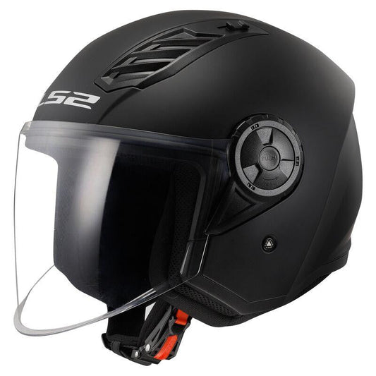 LS2 OF616 Airflow II Plain Motorcycle Open Face Scooter Helmet ECE 22.06-Win Impex Moto