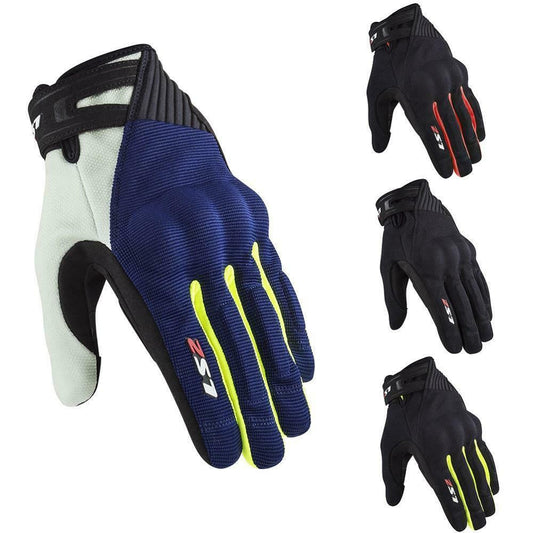 LS2 Dart 2 Men Short Touring Motorcycle Textile Gloves-Win Impex Moto
