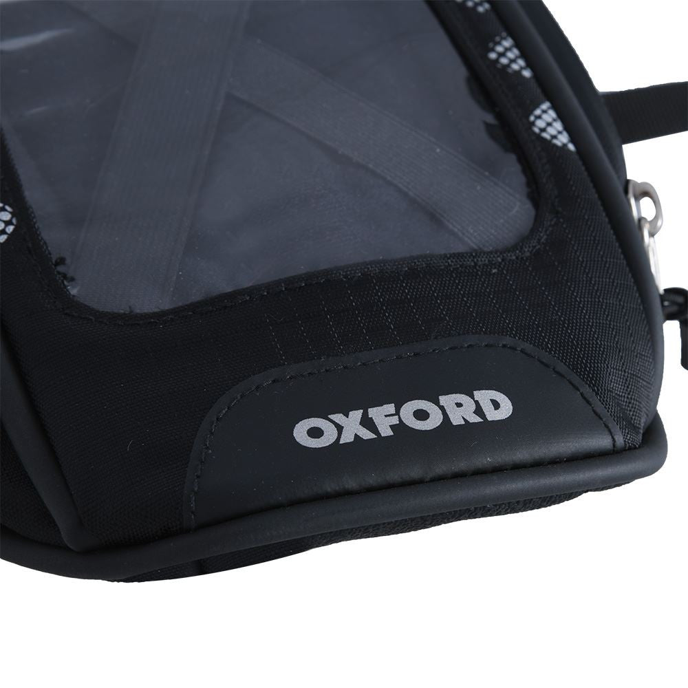 Oxford M1R Micro Tank Bag 420D For Motorcycle Black 1L-Win Impex Moto