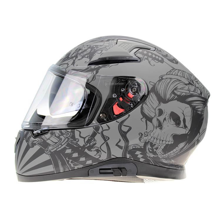 VIPER RSV95 SKULL EDITION MOTORCYCLE FULL FACE HELMET NEAR U-Win Impex Moto