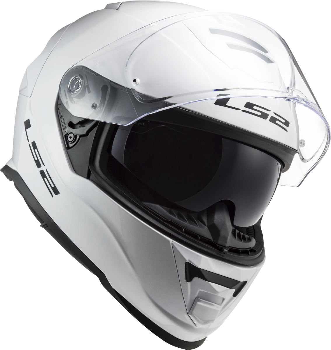 LS2 FF800 Storm II Motorcycle Full Face Helmet Solid White ECE 22.06-Win Impex Moto