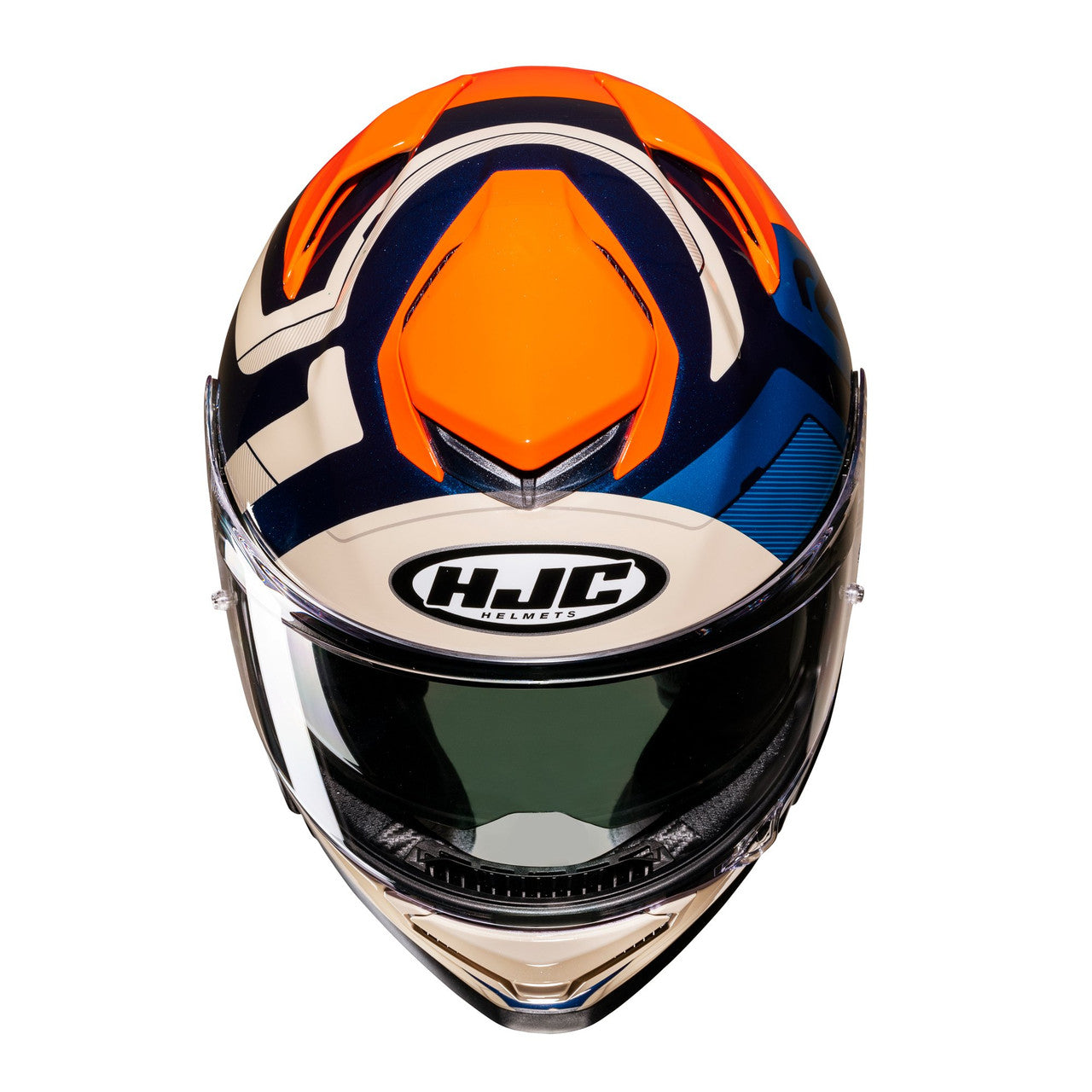 HJC RPHA 71 Motorbike Full Face Helmet Cozad MC27 Blue Orange / Fluo Yellow-Win Impex Moto