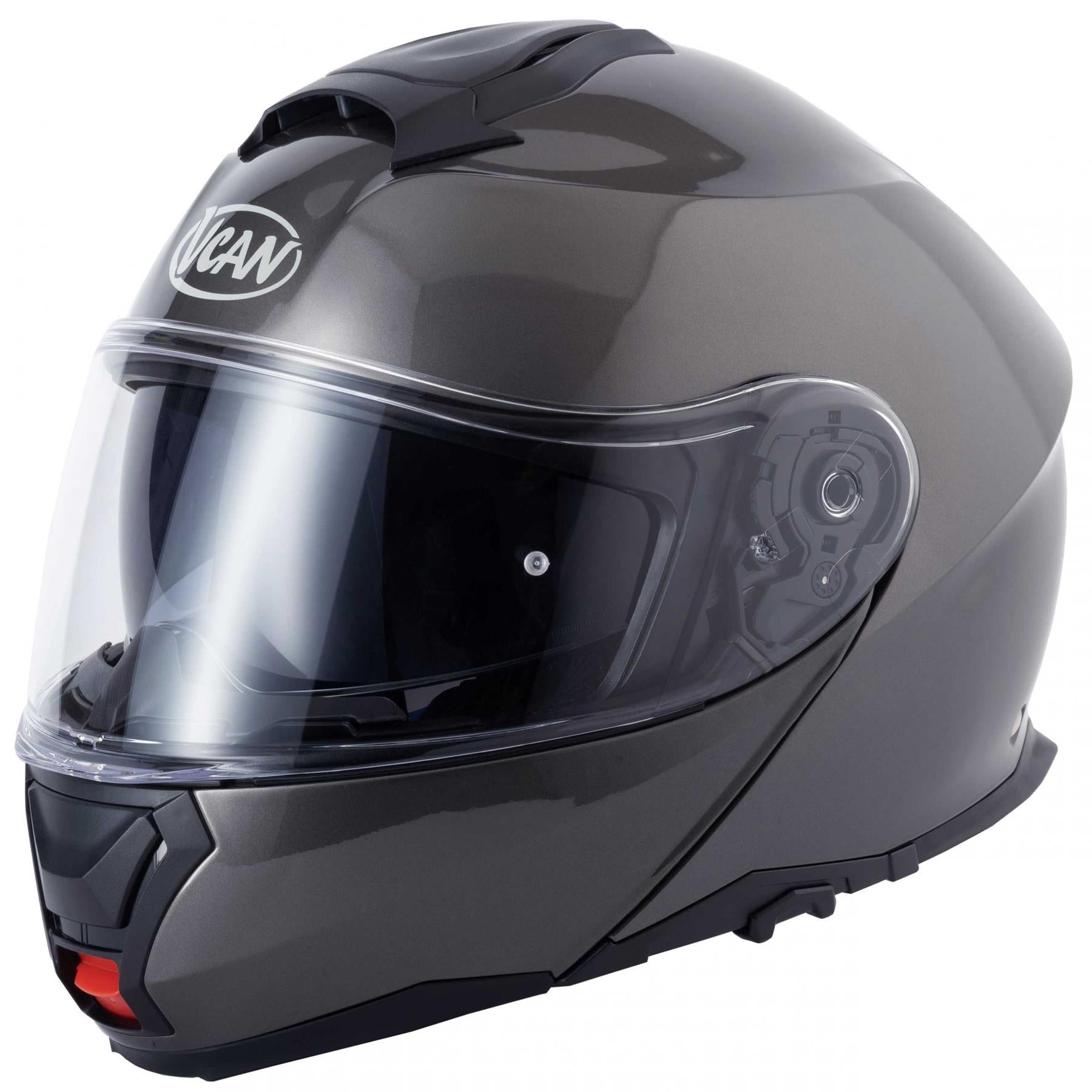 Vcan H272 Flip up Gloss Anthracite Motorcycle Helmet-Win Impex Moto