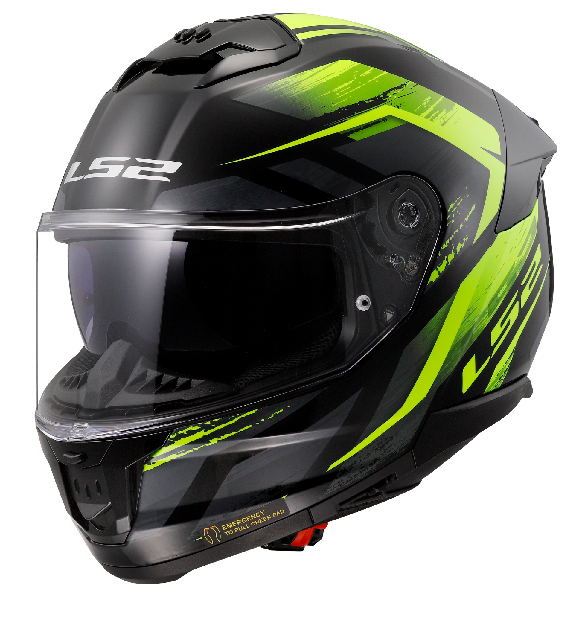 LS2 FF808 Stream II Fury Yellow Full Face Motorcycle Helmet Ece22.06-Win Impex Moto