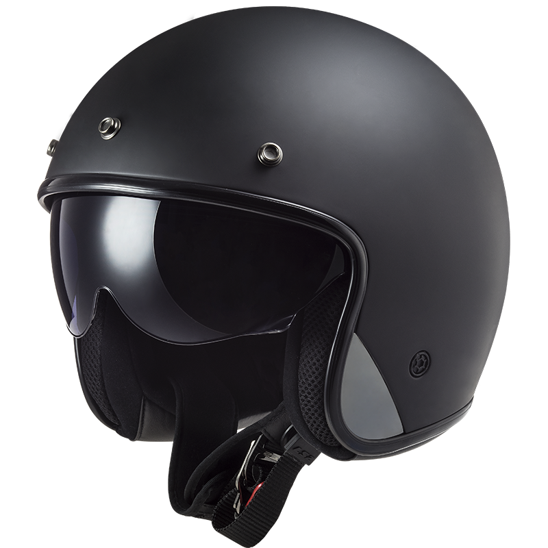 LS2 OF601 BOB II SOLID MATT BLACK ECE22.06-Win Impex Moto