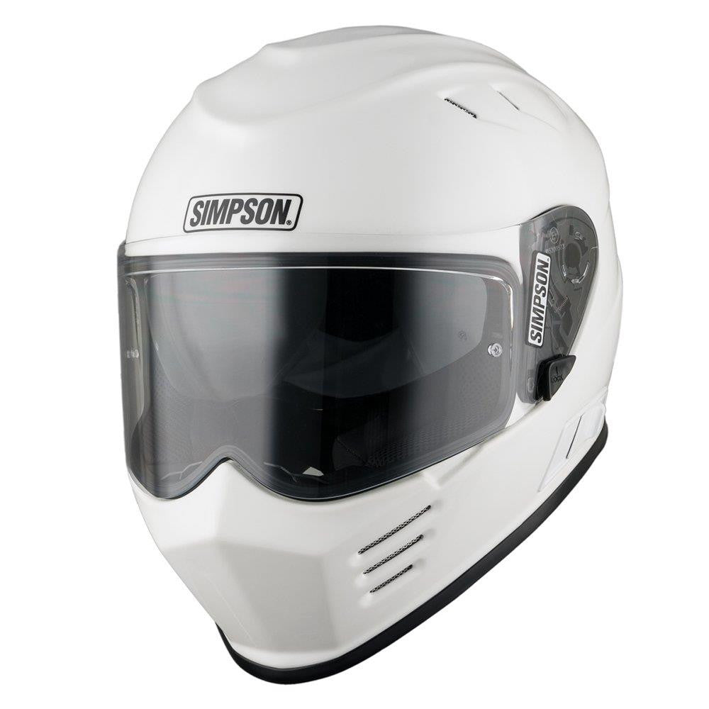 Simpson Venom Solid Motorcycle Motorbike Full Face Helmet (ECE-22.06)-Win Impex Moto