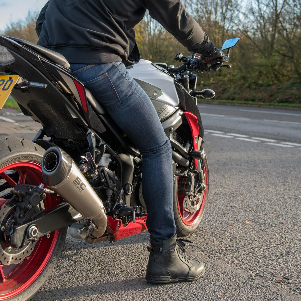 Oxford Approved AA Dynamic Motorcycle Jeans Slim MS Black Regular Leg-Win Impex Moto