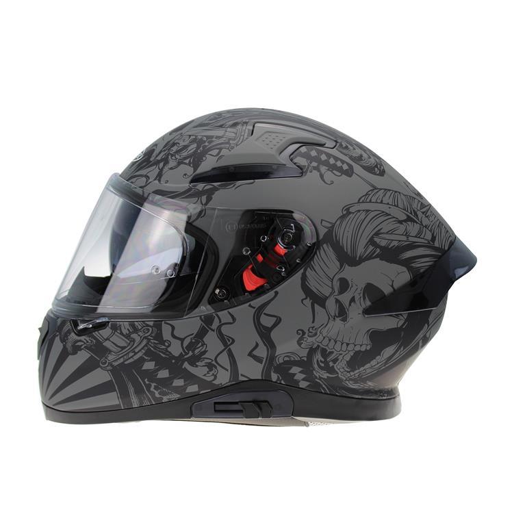 VIPER RSV95 SKULL EDITION MOTORCYCLE FULL FACE HELMET NEAR U-Win Impex Moto