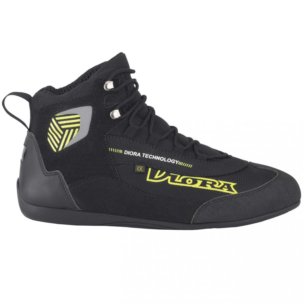 Diora Darwin Hipora Waterproof Motorcycle Boots – Black Grey/Fluo-Win Impex Moto