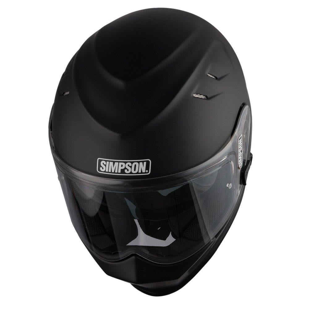 Simpson Venom Solid Motorcycle Motorbike Full Face Helmet (ECE-22.06)-Win Impex Moto
