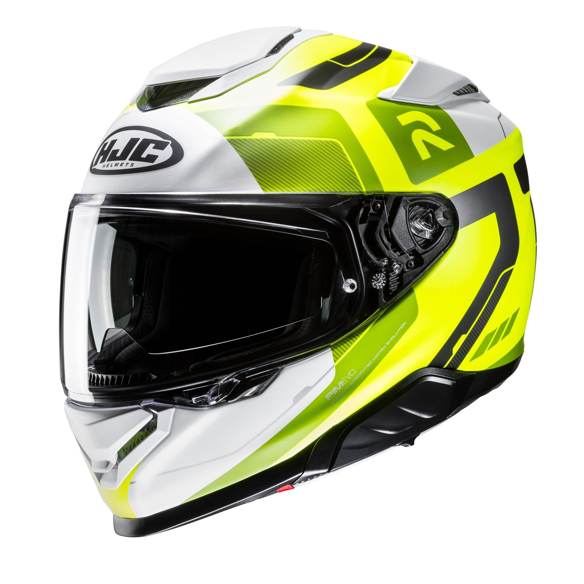 HJC RPHA 71 Motorbike Full Face Helmet Cozad MC27 Blue Orange / Fluo Yellow-Win Impex Moto