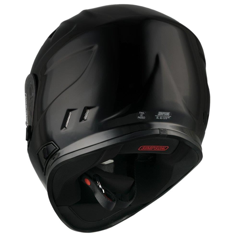 Simpson Venom Solid Motorcycle Motorbike Full Face Helmet (ECE-22.06)-Win Impex Moto